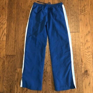 East West Women Pant Size S Blue Jogging Sweat Pants w/ Drawstring Zipper Legs - Picture 1 of 10
