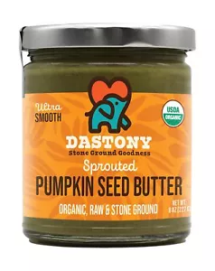 8 Ounce Sprouted Pumpkin Seed Butter USDA Organic Vegan Nutritious Spread - Picture 1 of 6