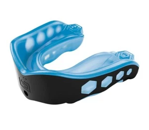 Paquete de 2 protectores bucales Shock Doctor Youth Gel Max - negro/azul - 10 años y menores de 2 - Imagen 1 de 5