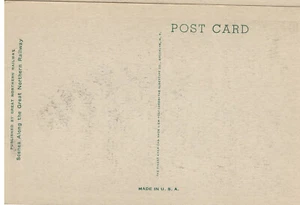 Vntg Blue Tone Postcard Great Northern Railway Fort Peck Dam #1343 - Picture 1 of 2