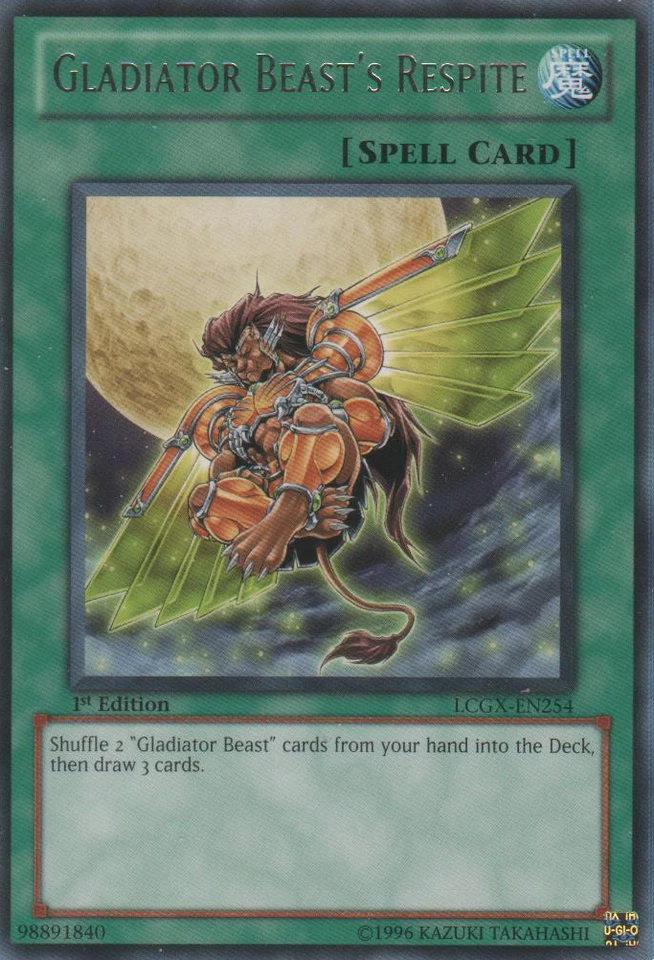 Gladiator Beast's Respite [LCGX-EN254] Rare Near Mint Unlimited - Yugioh single - Image 1 of 1