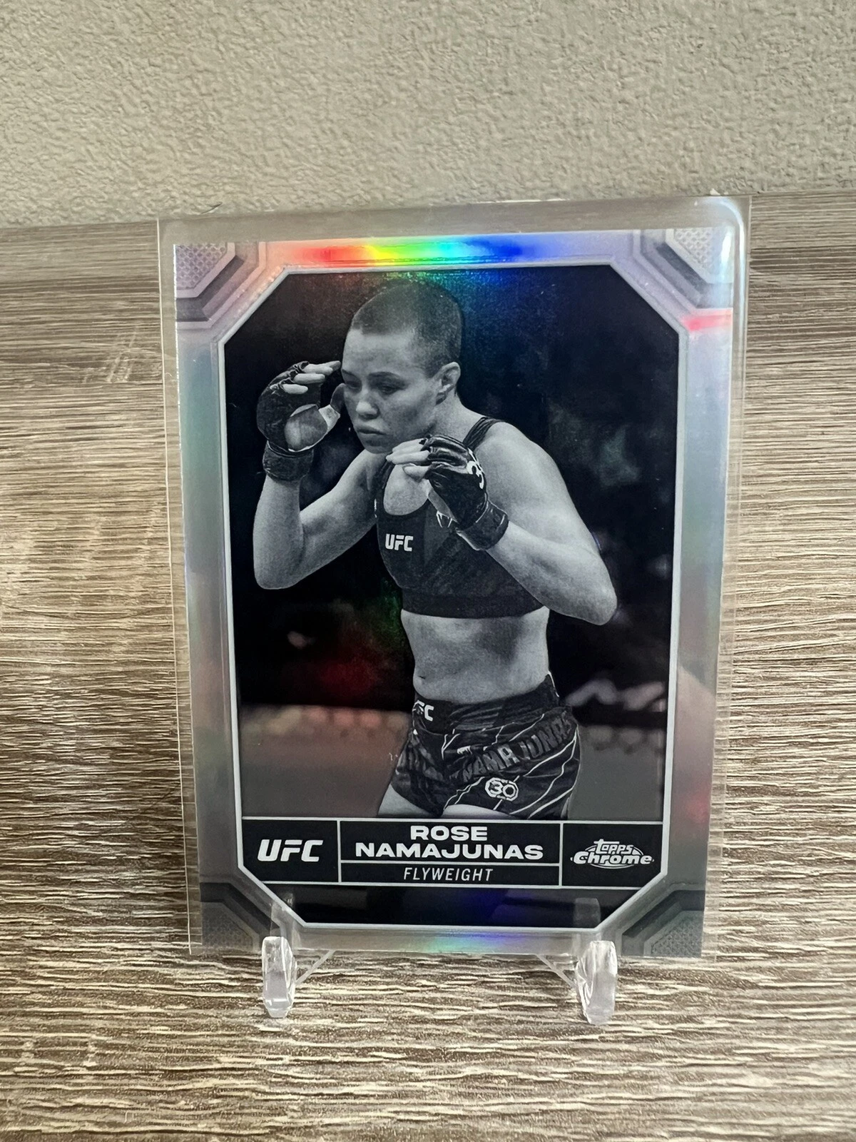 2024 Topps Chrome UFC Rose Namajunas Negative Refractor #169