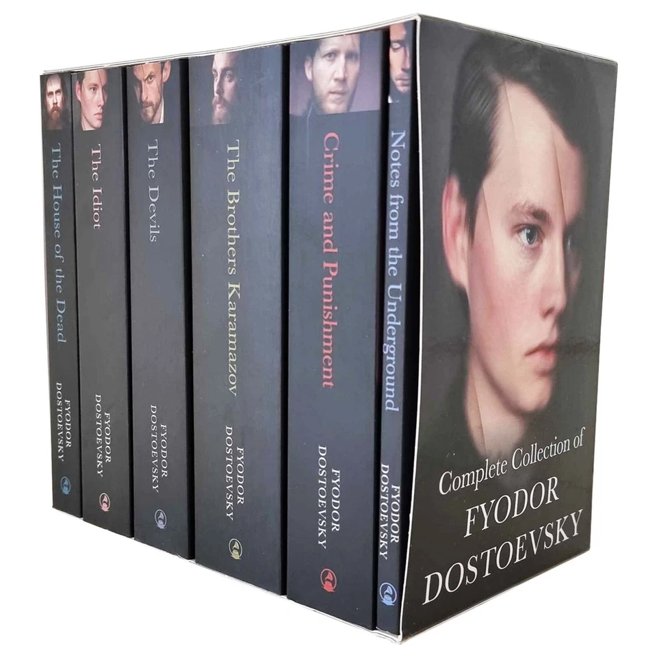 The Complete Collection of Fyodor Dostoevsky 6 Books Set Crime and Punishment - Image 1 of 1