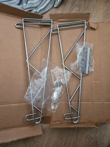 METRO Super Erecta Wall Mount 18" Chrome Shelf Support QTY 2 BRACKETS - Picture 1 of 11