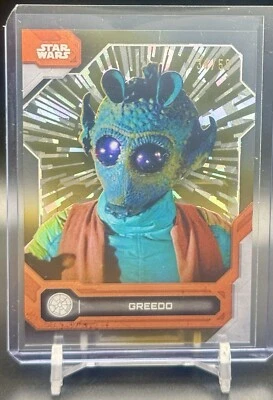 2024 Topps  Star Wars High Tek Greedo GOLD DIFFRACTOR SP /50 - Image 1 of 2