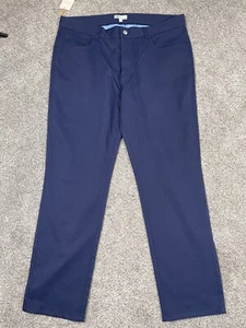 Peter Millar Pants Mens 36 Blue Golf Athletic Stretch Straight Sport Chino NEW - Picture 1 of 10