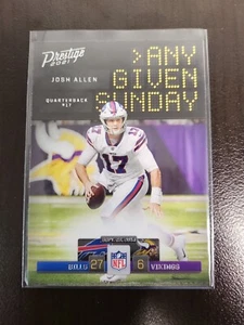Tarjeta Prestige Josh Allen 2021 cualquier domingo dado #AGS-JA - Imagen 1 de 2