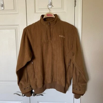 Zero Restriction ZR Jacket Golf Microsuede Outlaw Golf Course Logo 1/4 Zip Men S - Image 1 of 4