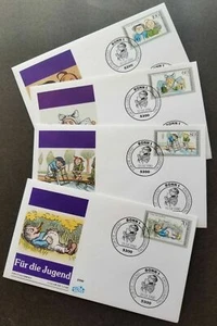 [SJ] Germany Youth Welfare Max And Moritz 1990 Painting Cartoon Animation (FDC) - Picture 1 of 5