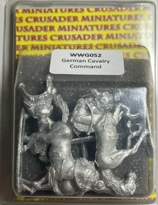 WW2 German Cavalry Command 28mm Crusader Miniatures WWG052 Free Ship in USA - Picture 1 of 3