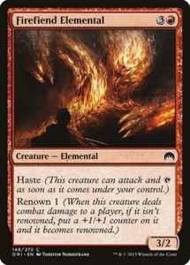 FIREFIEND ELEMENTAL X 4 N/M- MAGIC ORIGINS MAGIC THE GATHERING - Picture 1 of 1