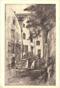 CPA Carte Postale Luxembourg Vieux Luxembourg Rue de la Congrégation Illustratio - Picture 1 of 2