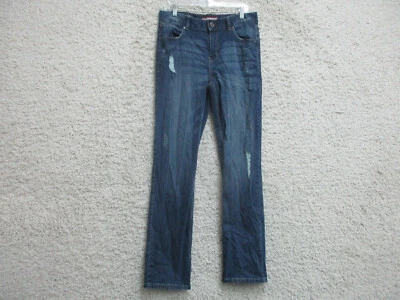 Tommy Hilfiger Jeans 20 Boys Youth Size Blue Denim Straight Leg Distressed Dark - Image 1 of 4
