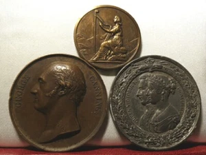 GB UK lot 3 medals Canning Queen Victoria Music - Picture 1 of 2