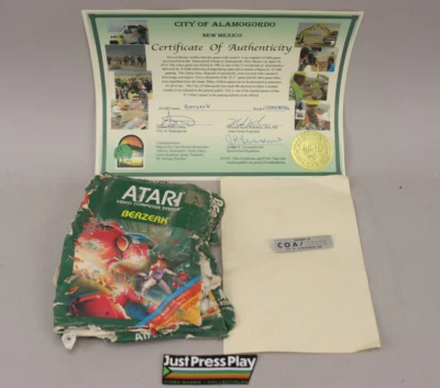 Alamogordo NM Landfill Dump Dig Berzerk Game Cartridge Boxed w/COA Atari 2600 - Image 1 of 4