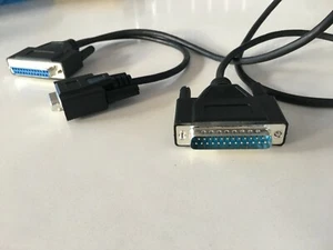 3ft Modem Cable DB25 Male to DB25 Female & DB9 Female - Picture 1 of 2
