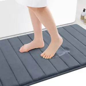 Memory Foam Bath Mat 30X20, Ultra Soft and Absorbent Bathroom Rugs, Non-Slip, Ma - Picture 1 of 8