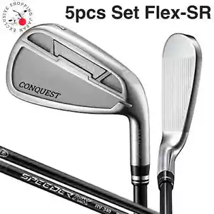 MAJESTY Conquest Iron Golf Clubs 5pcs Set #6-PW Flex SR Speeder NX HV340 Shaft - Picture 1 of 7