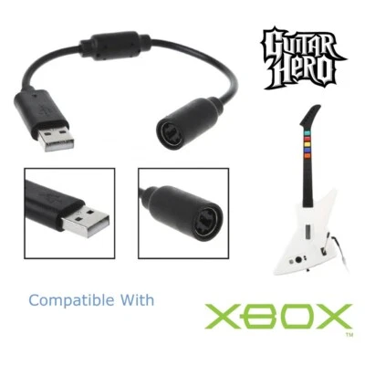 Guitar Hero Breakaway USB Slim Cable Adapter for Microsoft Xbox 360 Dance / Drum - Image 1 of 2