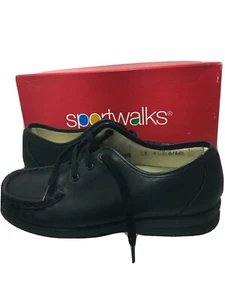 Schwarze bequeme Damen-Wanderschuhe Größe 9 NEU - Bild 1 von 6