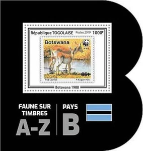 Togo - 2019 Stamp on Stamp Botswana - Stamp Souvenir Sheet - TG190247b05 - Picture 1 of 1