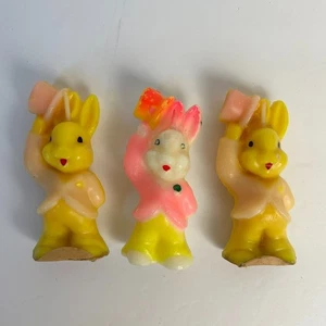 Vintage Gurley Easter Bunny Rabbit 3.5" Cake Topper Table Decor - Picture 1 of 10