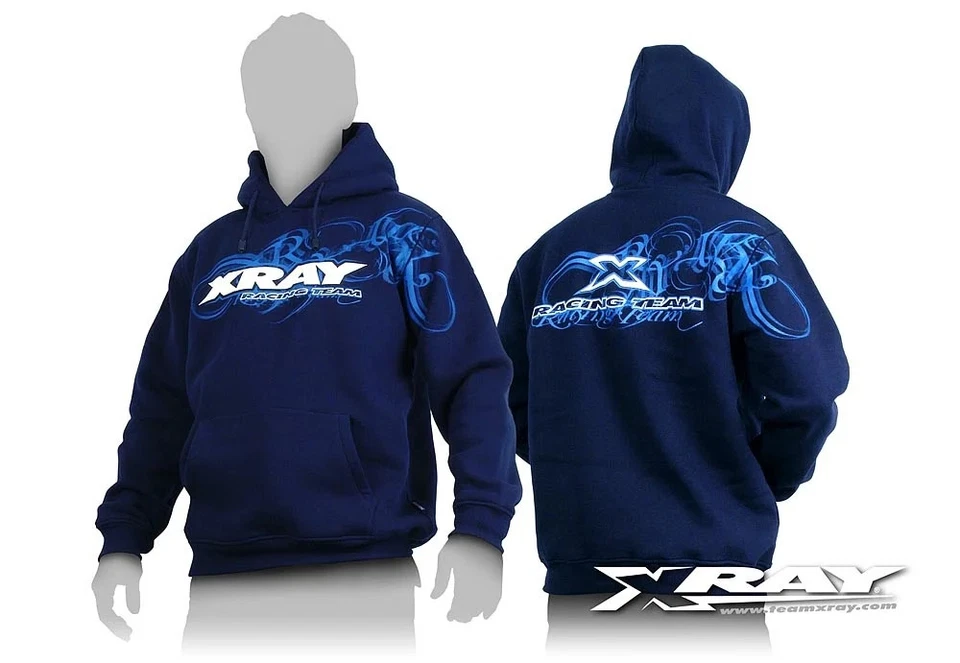 XRA395500L  Xray Sweater Hooded - Blue Large (L) - Image 1 of 1