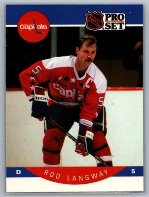1990-91 Pro Set #314 Rod Langway - Image 1 of 2