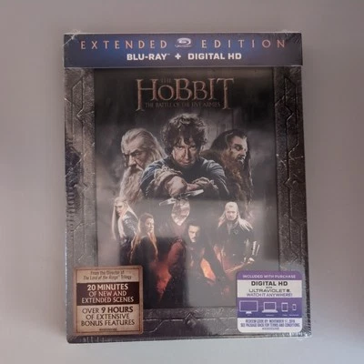 The Hobbit: the Battle of the Five Armies (Extended Edition) (Blu-ray, 2014) New - Image 1 of 2