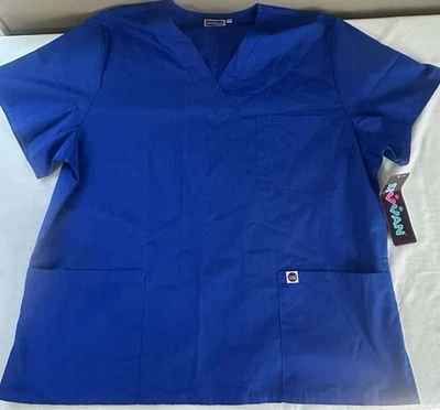 Conjunto Médico Clásico Unisex Sivvan XXL Cuello en V Top y Pantalones Uniforme Azul Real Nuevo con Etiquetas Foto 1 de 4