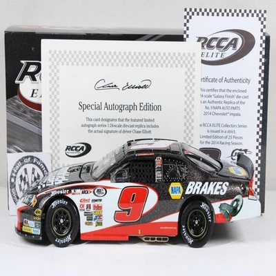 CHASE ELLIOTT 2014 AUTOGRAPHED GALAXY ELITE #9 NAPA BRAKES ARCA CHEVY /25 MADE!! - Image 1 of 4