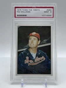 1978 TCMA The 1960's Baseball Ted Williams #260 PSA 9 Senators - Bild 1 von 2