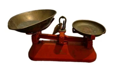 F&M Fortnum & Mason kitchen scales maker of Wicker Hamper Basket Rare vintage  - Image 1 of 4