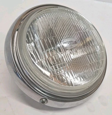 Yamaha Xv700 Virago 1986 conjunto de faros originales con anillo vidrio cromado intacto Foto 1 de 4