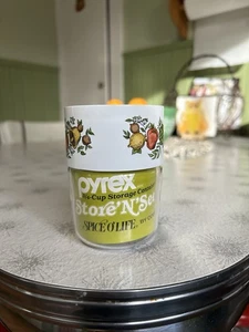 Pyrex 70er Jahre Spice of Life See-N-Store Glas Kanister Küchenbehälter - Bild 1 von 3