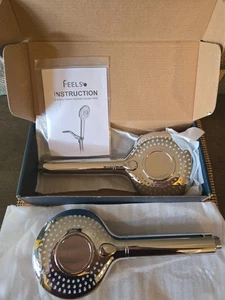 Feels Filtered Handheld Shower Head, High Pressure Water-Saving Set Of Two NEW - Picture 1 of 10