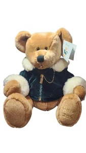 Harrods 2001 Annual Foot Dated Christmas Bear with Green/White Jacket/with tag - Bild 1 von 7