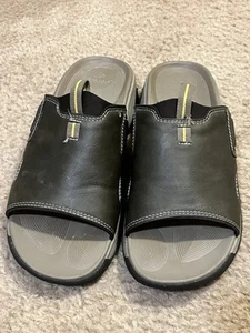 Ozark Trail Mens River Sandals Brown Slide Memory Foam Slip On Shoes Size 8 - Picture 1 of 11