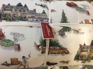 Pottery Barn F/Q National LAmpoon's Christmas Vacation Comforter Holiday Queen - Picture 1 of 1