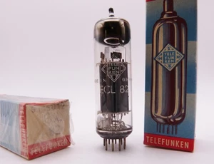 2x TELEFUNKEN ECL82 6BM8 Röhren nuovo IMBALLO ORIGINALE / New old stock in box tubes 1x sigillato - Foto 1 di 4