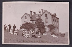 Wales Swansea CRYMLYN BURROWS Jersey Marine Hotel used 1908 RPPC real photo - Picture 1 of 2