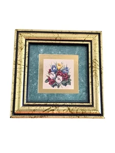 Heartfelt Collection Mini Gold gerahmt Quadrat Foto Dekor Krokus Cluster - Bild 1 von 9