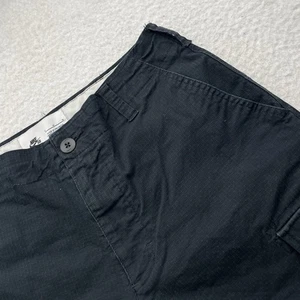Nike SB Kearny Cargo Pants Men 32x30 Medium Black Skater Ripstop Straight Baggy - Picture 1 of 13