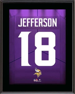 Justin Jefferson Minnesota Vikings 10.5x13 Jersey Number Sublimated Player - Picture 1 of 1