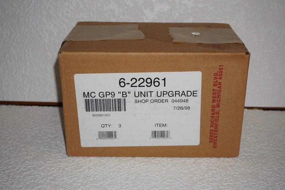Lionel 6-22961 Standard Gp-9 B Unit Upgrade Kit