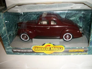 AMERICAN MUSCLE LIMITED EDITION - BURGUNDY 1940 FORD COUPE - L@@K - Picture 1 of 4