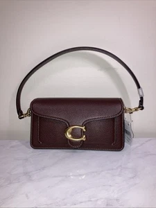 Coach poliertes Kieselleder Mini T Messing Ahorn  - Bild 1 von 3