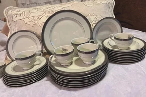 Mikasa Palatial Platinum 31 Pc Dinner/salad Plates, Bowls, Cups, Saucers Dishes - Picture 1 of 5