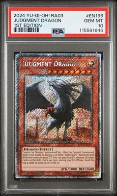 2024 Yu-Gi-Oh Judgement Dragon RA03-EN196 Platinum PSA 10 (Aug 25) - Image 1 of 2