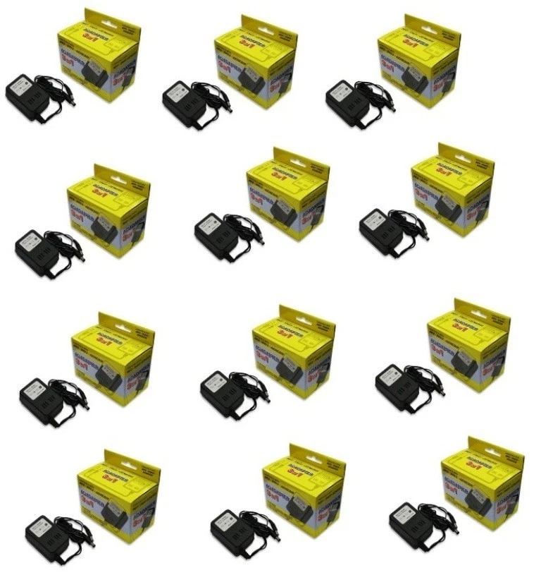 12 LOT NES SNES NINTENDO GENESIS 1 AC POWER ADAPTER NEW IN BOX - Image 1 of 1